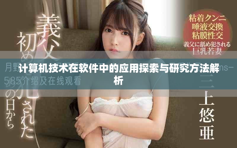 计算机技术在软件中的应用探索与研究方法解析