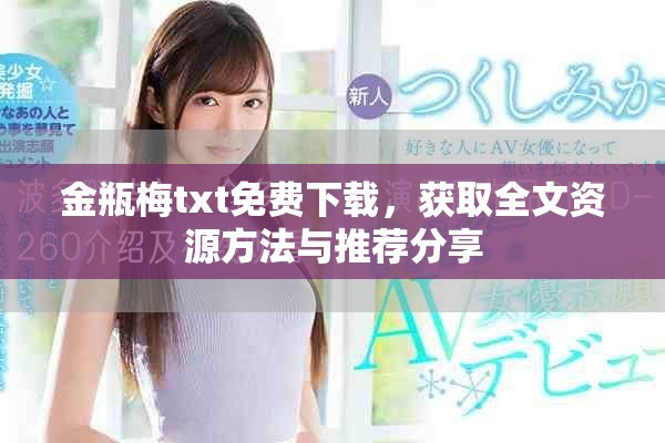 金瓶梅txt免费下载，获取全文资源方法与推荐分享