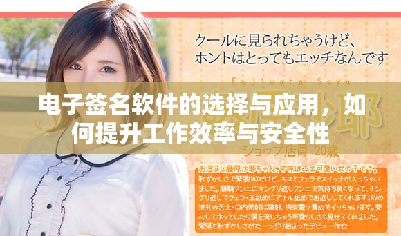电子签名软件的选择与应用，如何提升工作效率与安全性