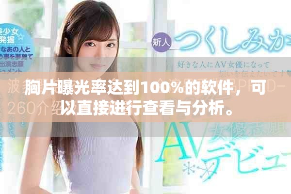 胸片曝光率达到100%的软件，可以直接进行查看与分析。