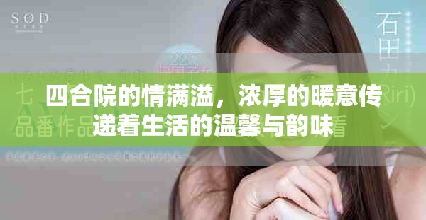 四合院的情满溢，浓厚的暖意传递着生活的温馨与韵味