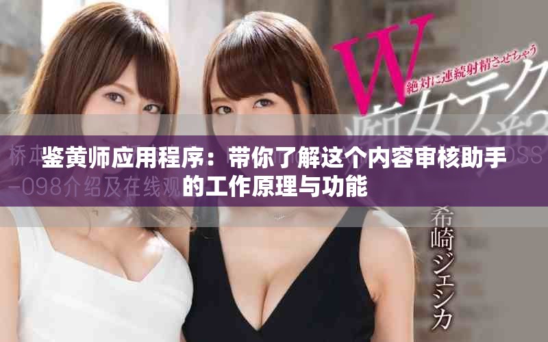鉴黄师应用程序：带你了解这个内容审核助手的工作原理与功能