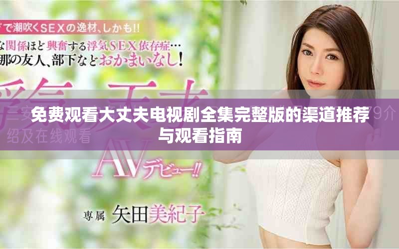 免费观看大丈夫电视剧全集完整版的渠道推荐与观看指南