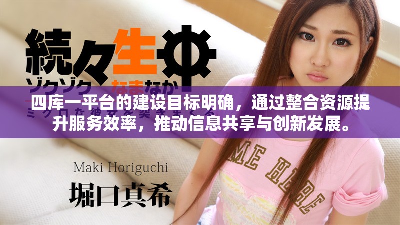 四库一平台的建设目标明确，通过整合资源提升服务效率，推动信息共享与创新发展。