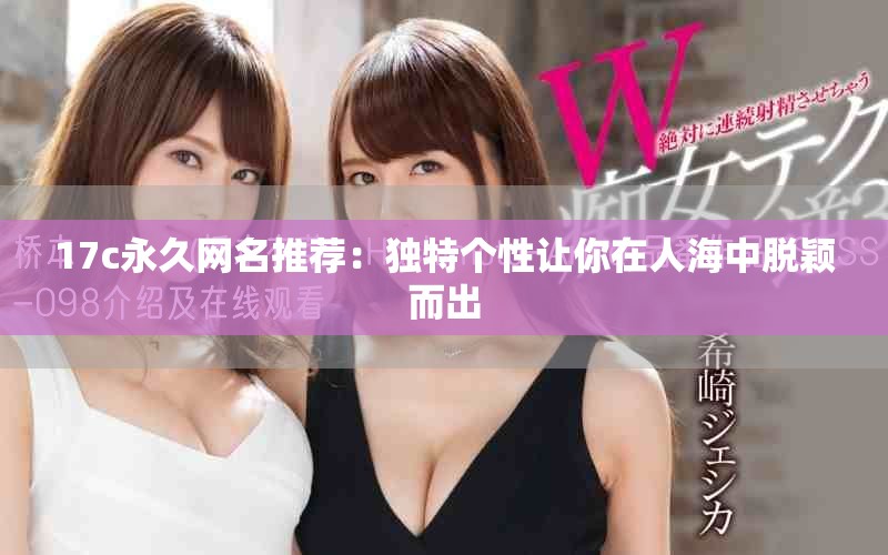 17c永久网名推荐：独特个性让你在人海中脱颖而出