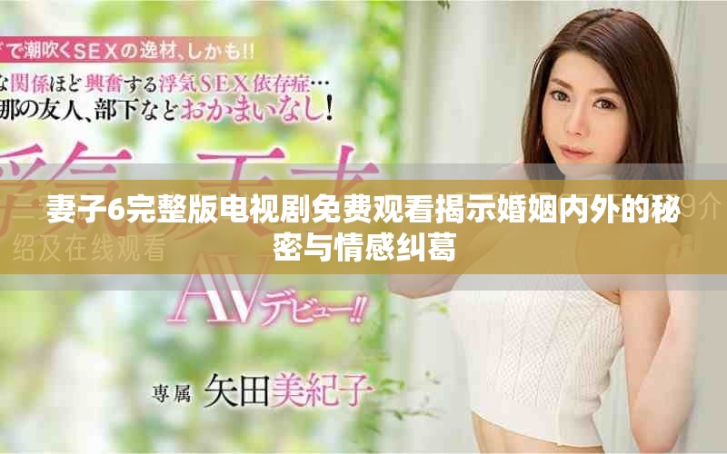 妻子6完整版电视剧免费观看揭示婚姻内外的秘密与情感纠葛