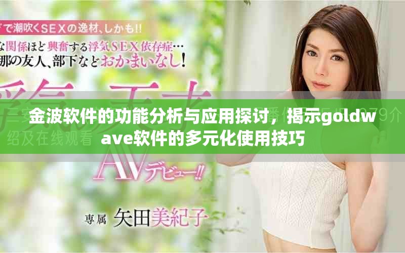 金波软件的功能分析与应用探讨，揭示goldwave软件的多元化使用技巧