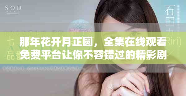 那年花开月正圆，全集在线观看免费平台让你不容错过的精彩剧集