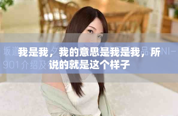 我是我，我的意思是我是我，所说的就是这个样子