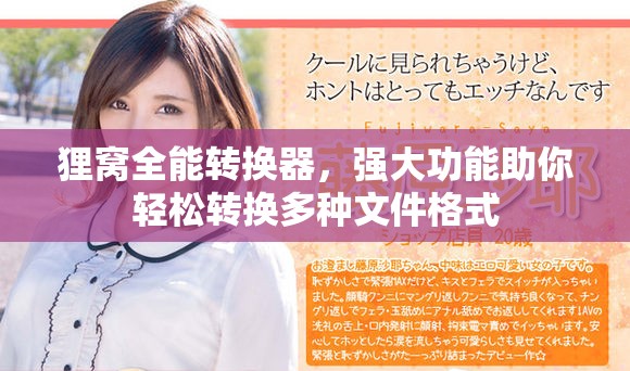 狸窝全能转换器，强大功能助你轻松转换多种文件格式