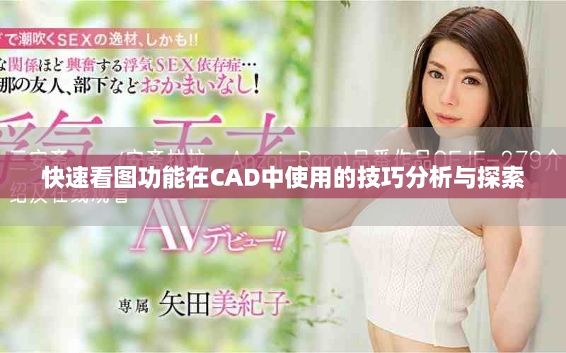 快速看图功能在CAD中使用的技巧分析与探索