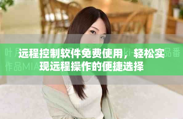 远程控制软件免费使用，轻松实现远程操作的便捷选择