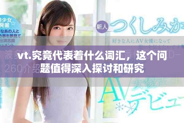 vt.究竟代表着什么词汇，这个问题值得深入探讨和研究