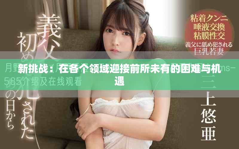 新挑战：在各个领域迎接前所未有的困难与机遇