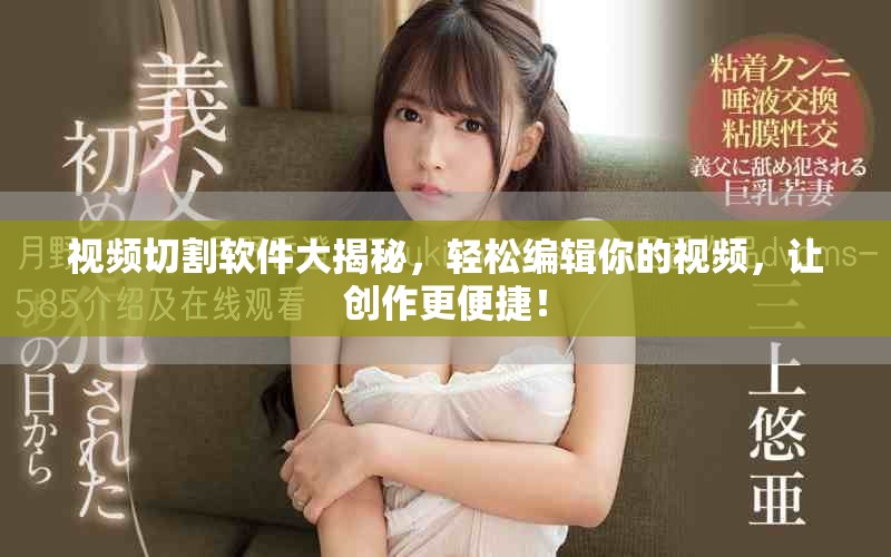 视频切割软件大揭秘，轻松编辑你的视频，让创作更便捷！